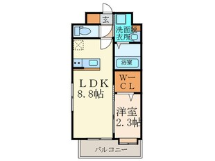 ルホソ山王の物件間取画像